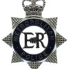 Metropolitan Police Enamelled Star Cap Badge - Queen's Crown