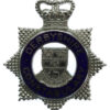 Derbyshire Constabulary Enamelled Star Cap Badge - Queen's Crown