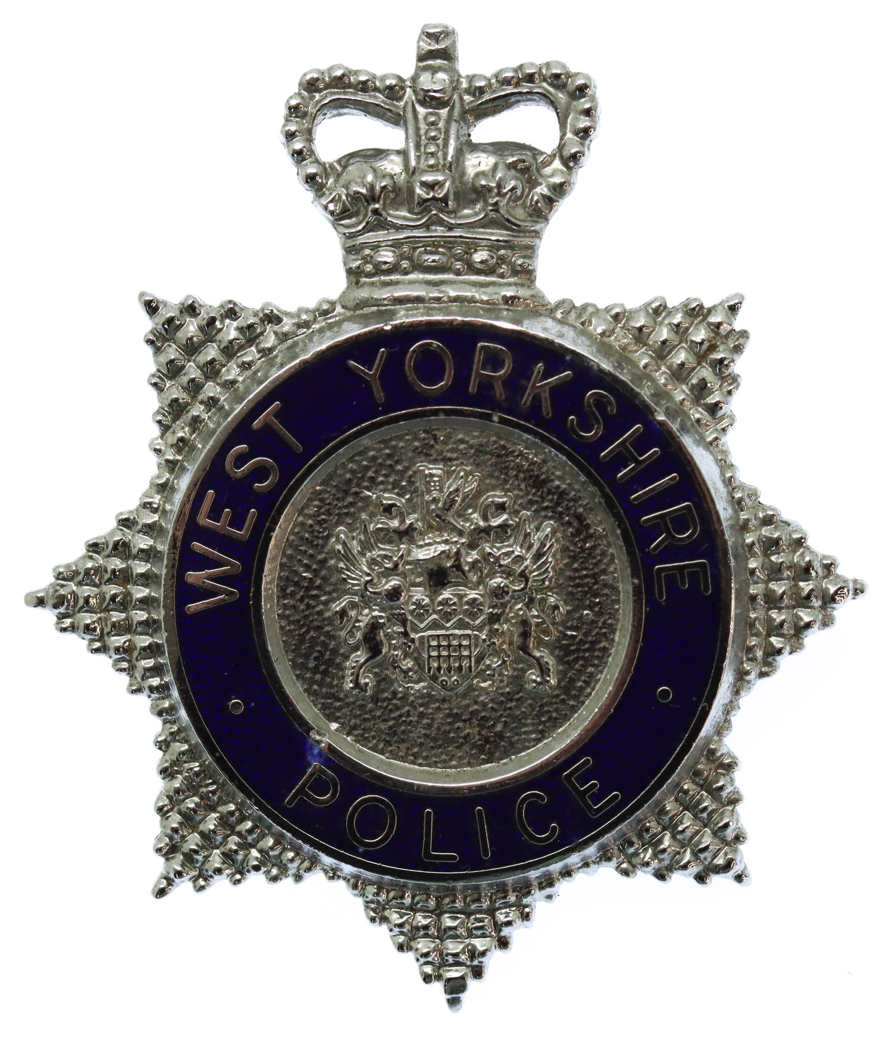 West Yorkshire Police Enamelled Cap Badge - Queen's Crown