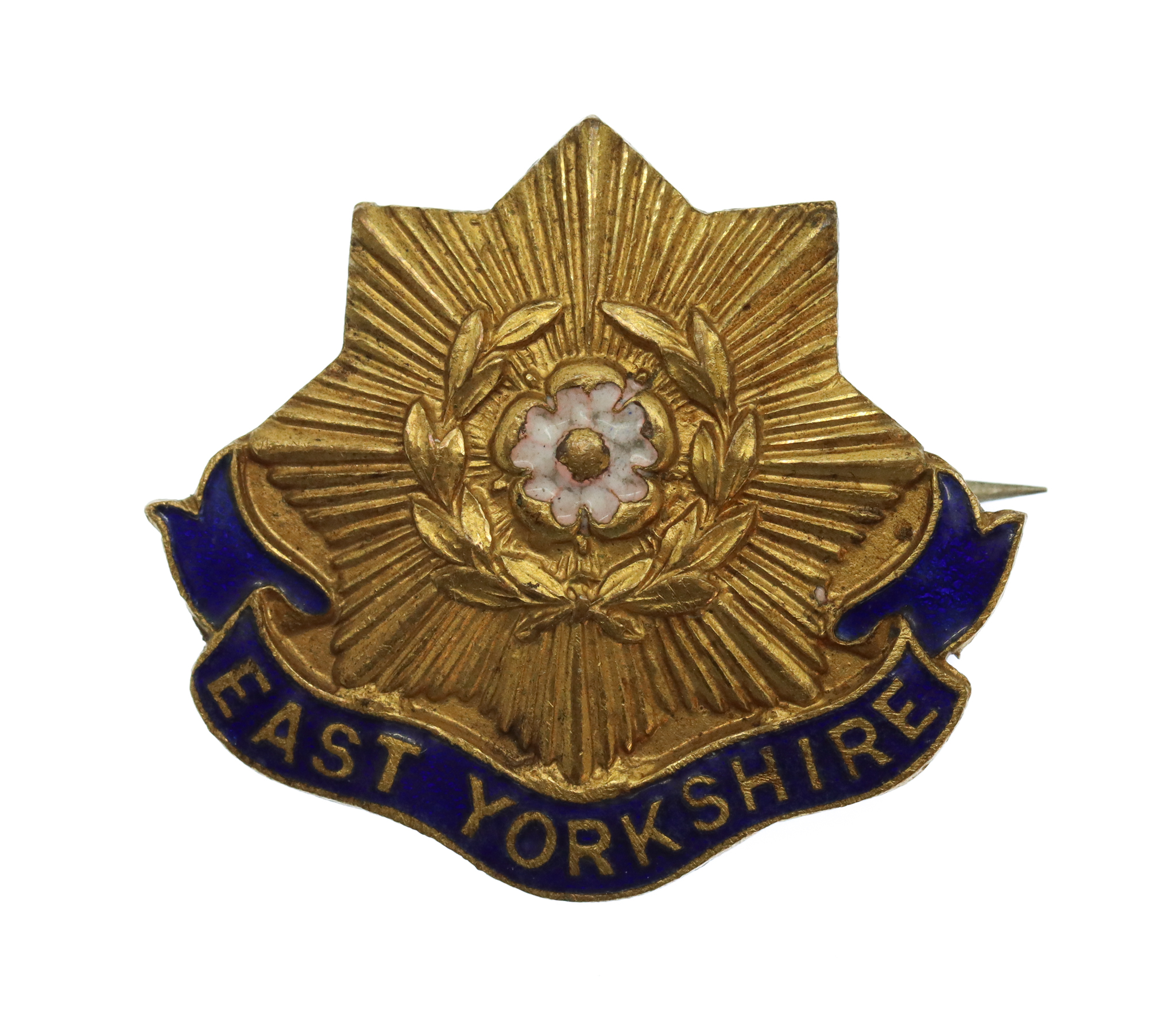 East Yorkshire Regiment Enamelled Sweetheart Brooch