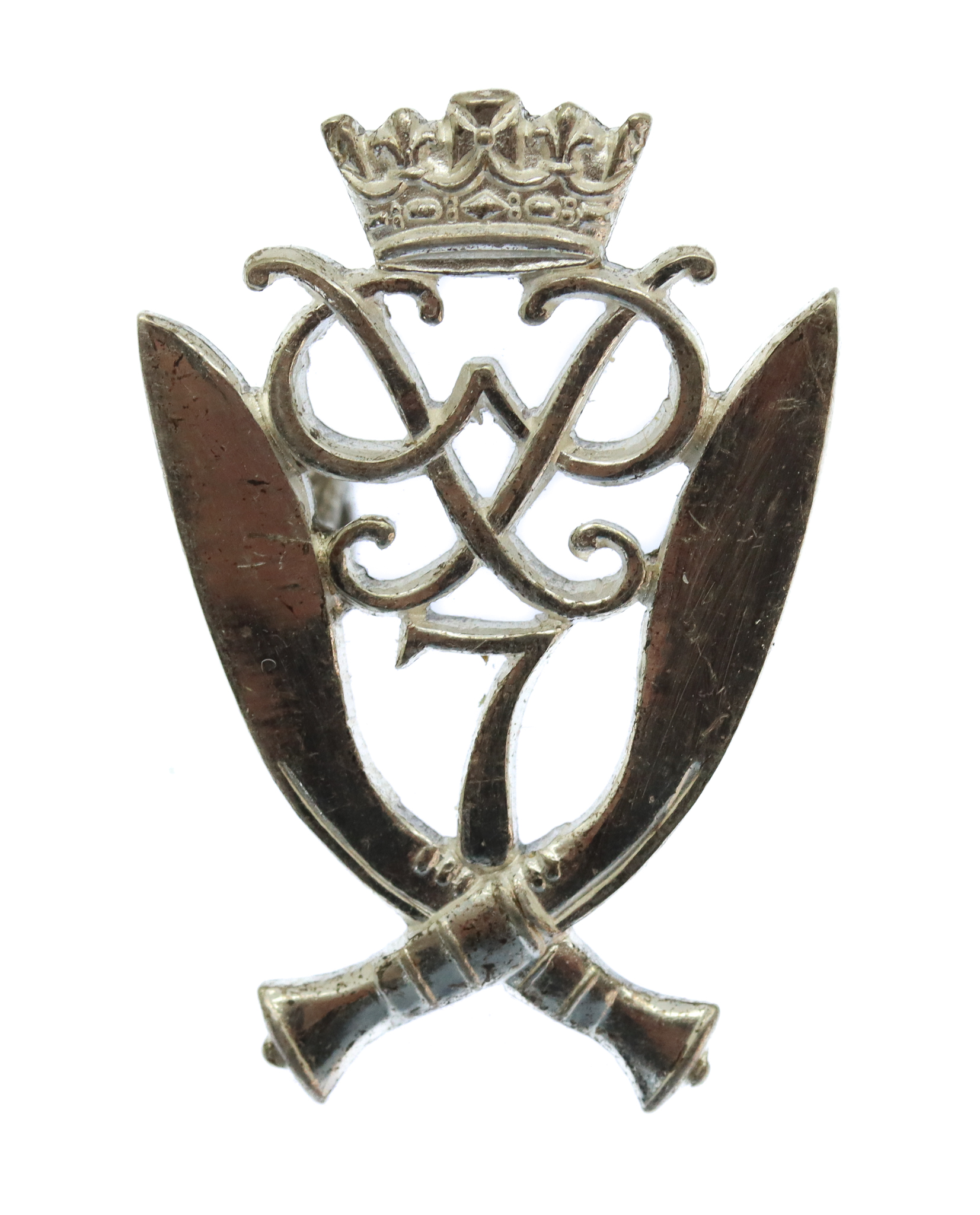 7th Duke of Edinburgh's Own Gurkha Rifles Officer's Silvered Cap Badge