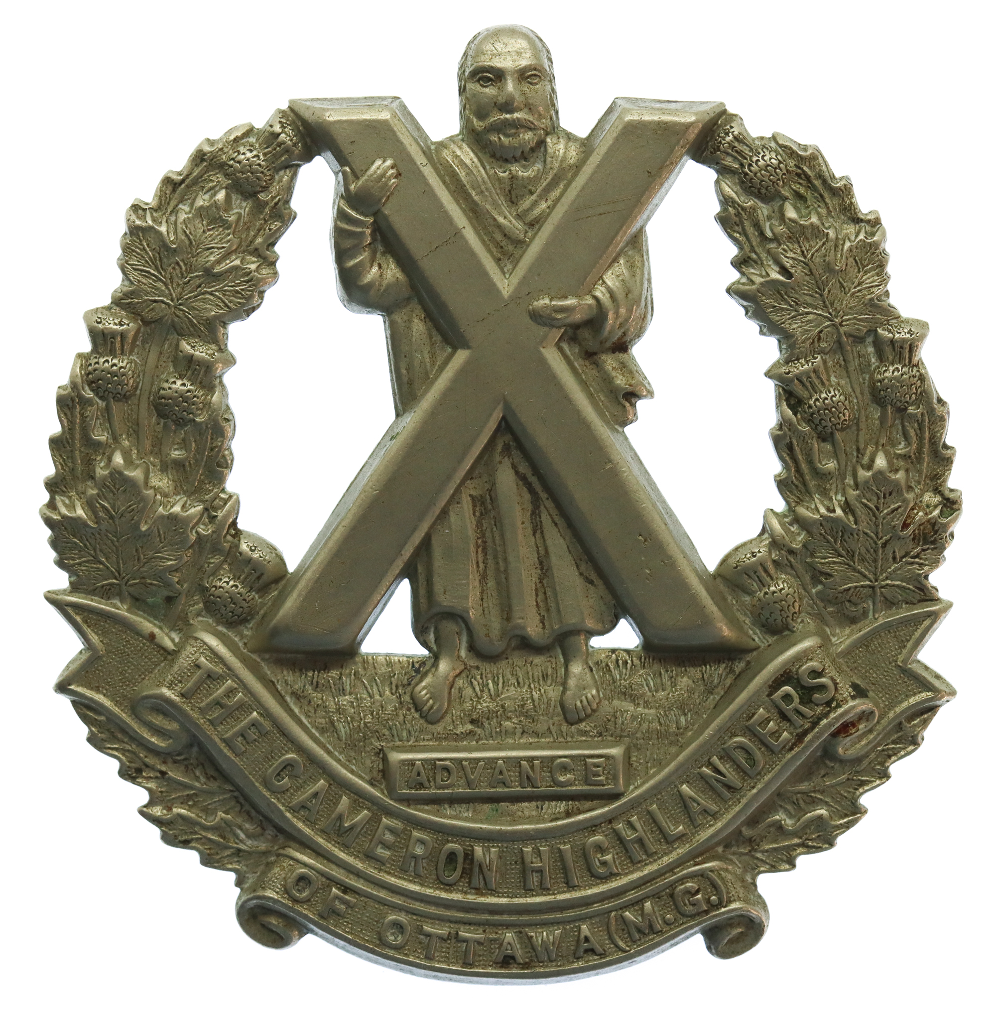 Canadian The Cameron Highlanders of Ottawa (M.G.) Cap Badge