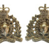 Pair of Royal Canadian Mounted Police (RCMP) Anodised (Staybrite) Collar Badges