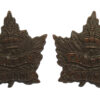 Pair of 2nd Canadian Mounted Rifles Bn. (British Columbia Horse) WW1 C.E.F. Collar Badges