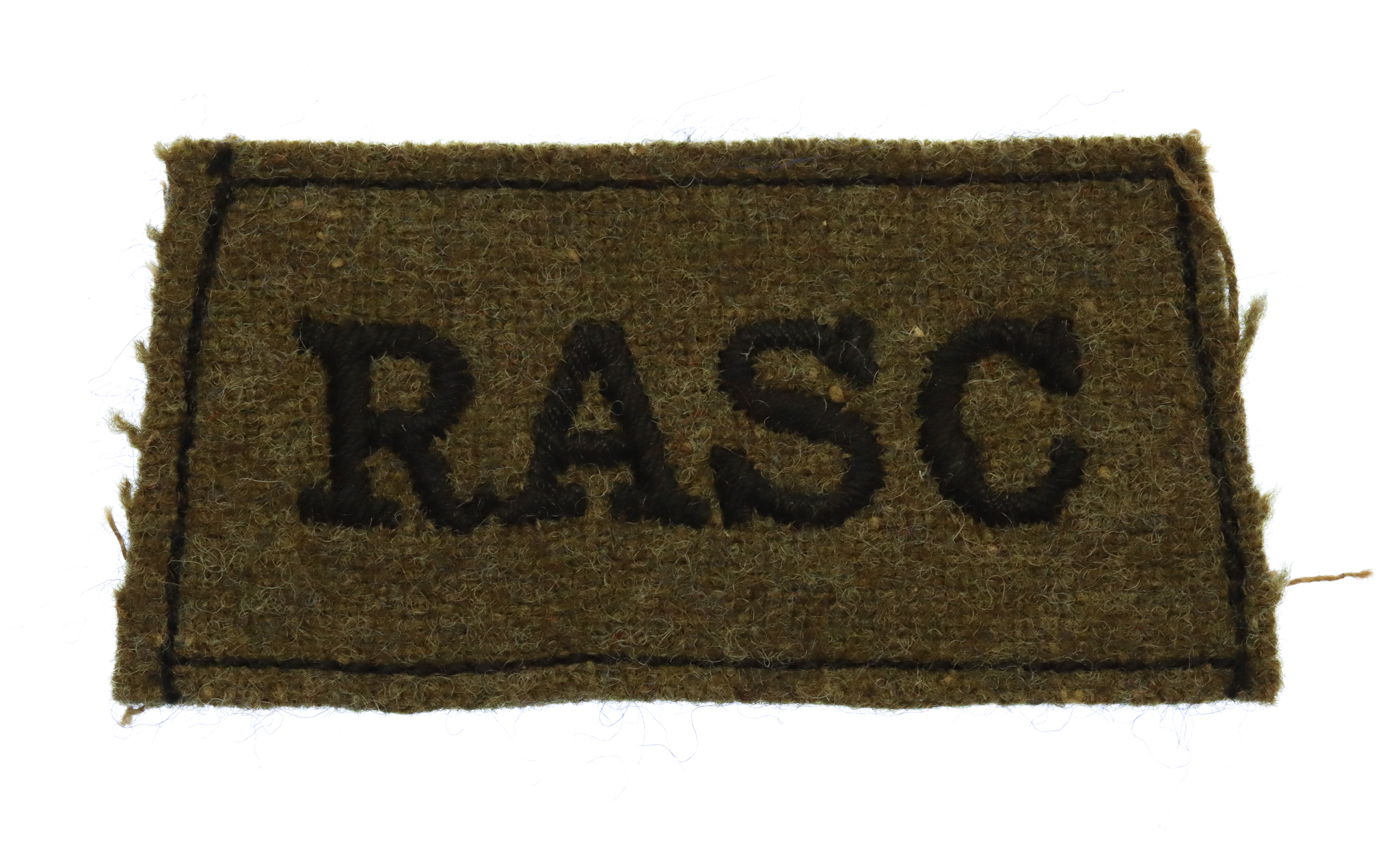 Royal Army Service Corps (RASC) Cloth Slip On Shoulder Title