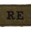 Royal Engineers (R.E.) Cloth Slip On Shoulder Title