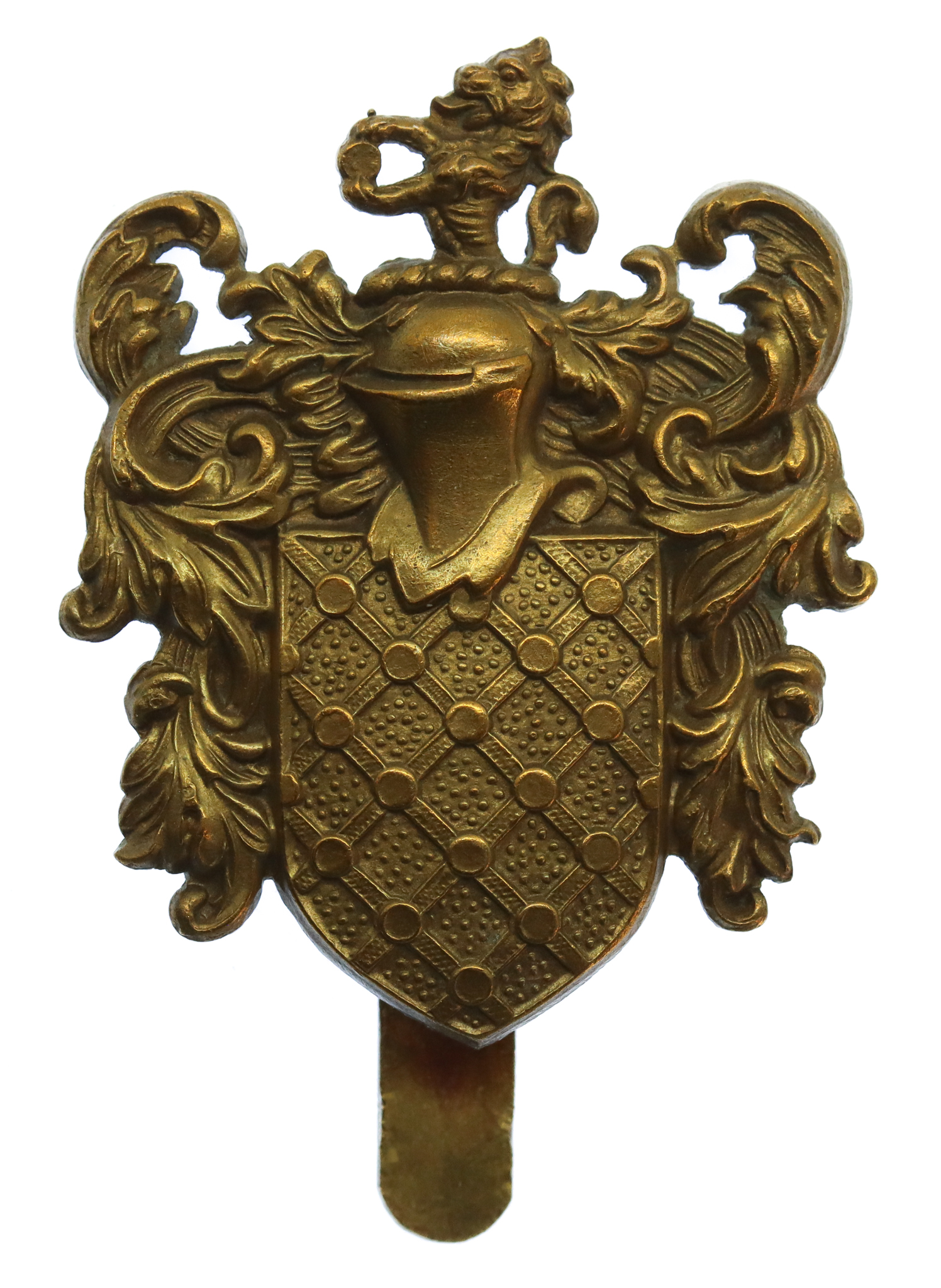 Aldenham School O.T.C. Brass Cap Badge