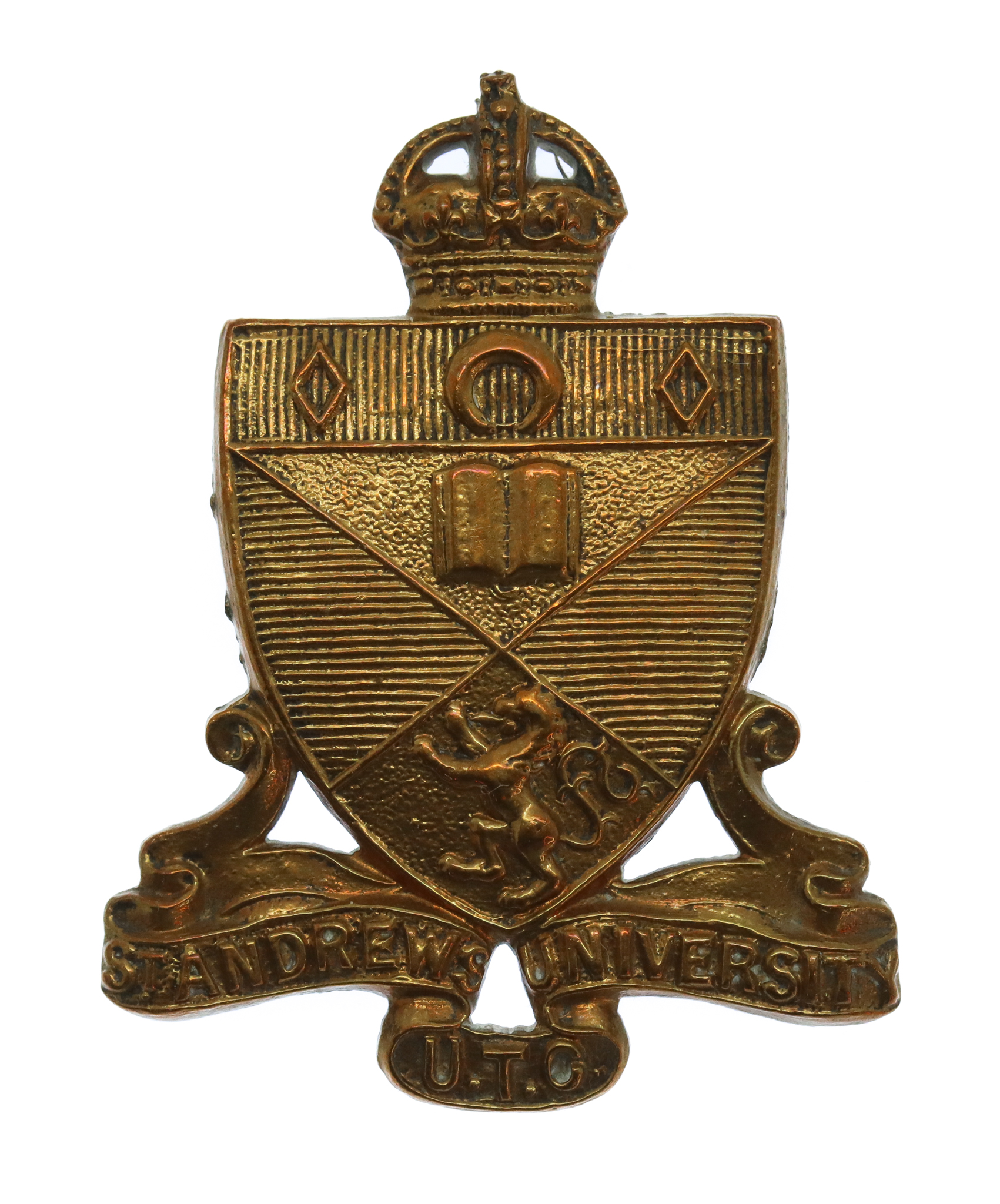 St. Andrew's University U.T.C. Cap Badge - King's Crown