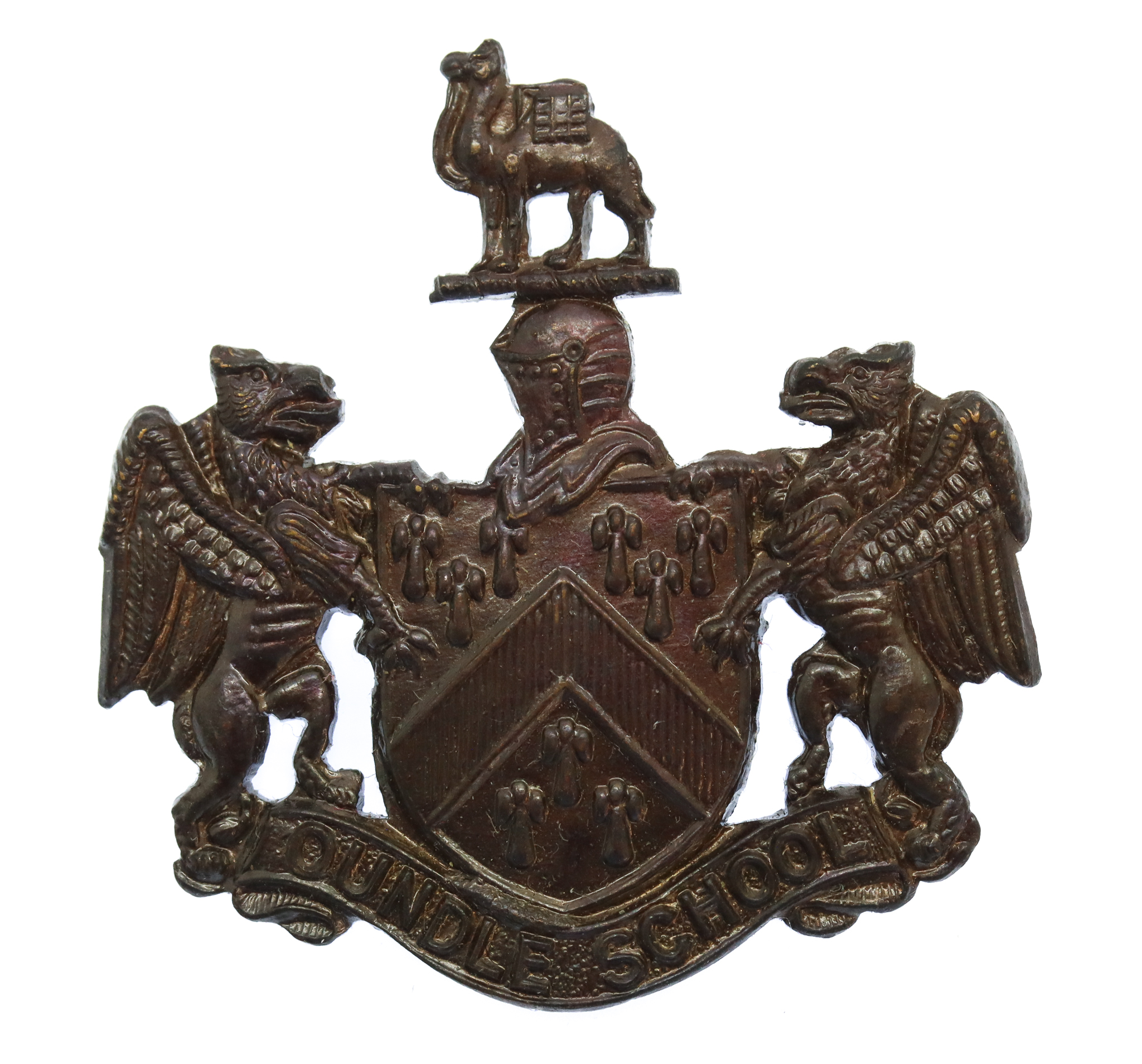 Oundle School, Peterborough O.T.C. Bronze Cap Badge