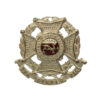 Border Regiment Officer's Silvered & Enamel Collar Badge