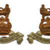 Pair of Royal Army Pay Corps (R.A.P.C.) Collar Badges - King's Crown