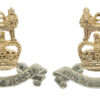Pair of Royal Army Pay Corps (R.A.P.C.) Anodised (Staybrite) Collar Badges
