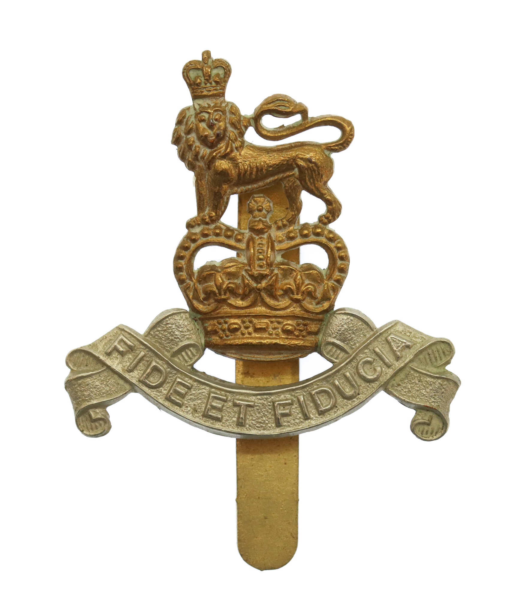Royal Army Pay Corps (R.A.P.C.) Bi-metal Beret Badge - Queen's Crown