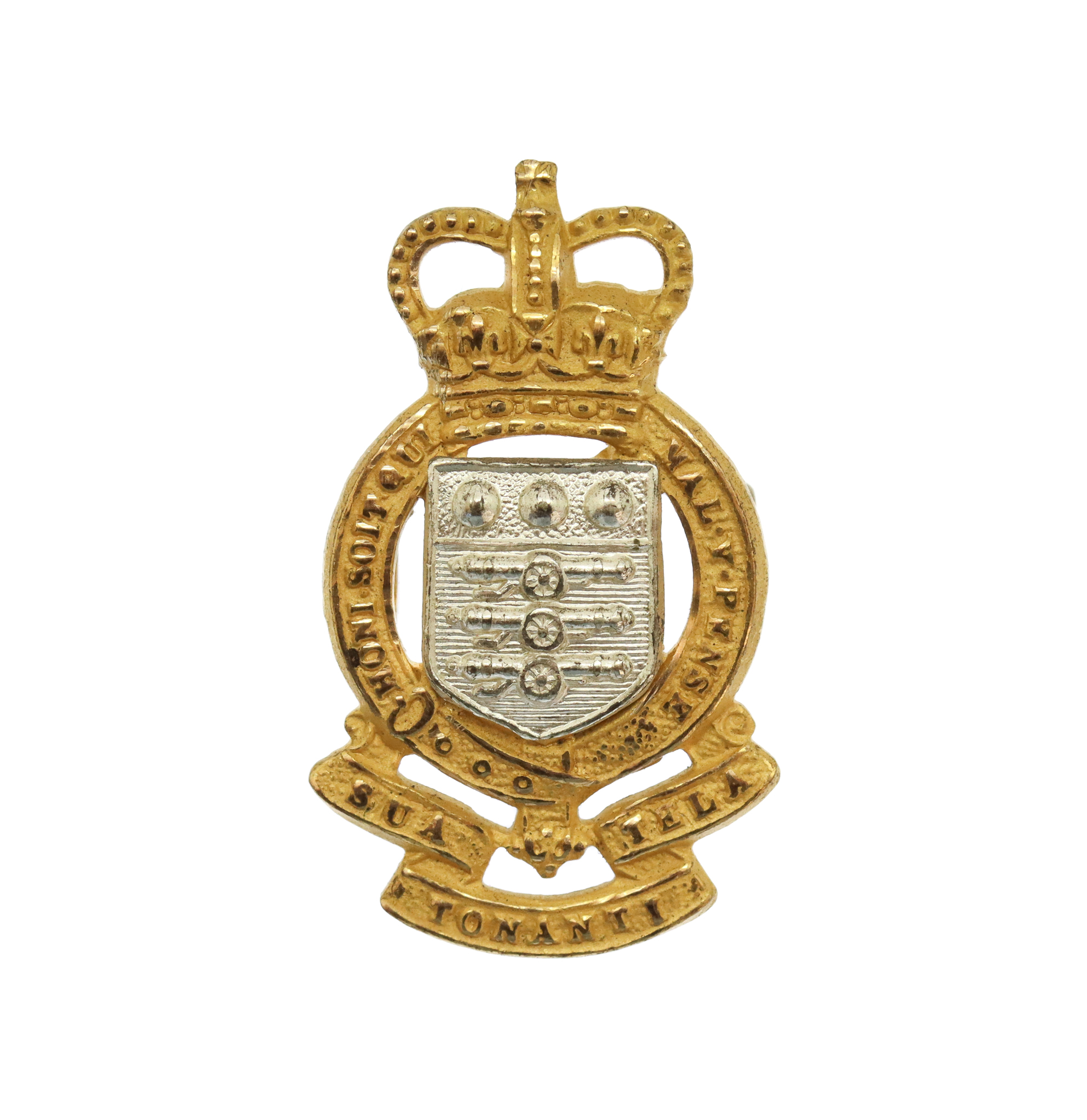 Royal Army Ordinance Corps (R.A.O.C.) Officer's Dress Collar Badge - Queen' s Crown