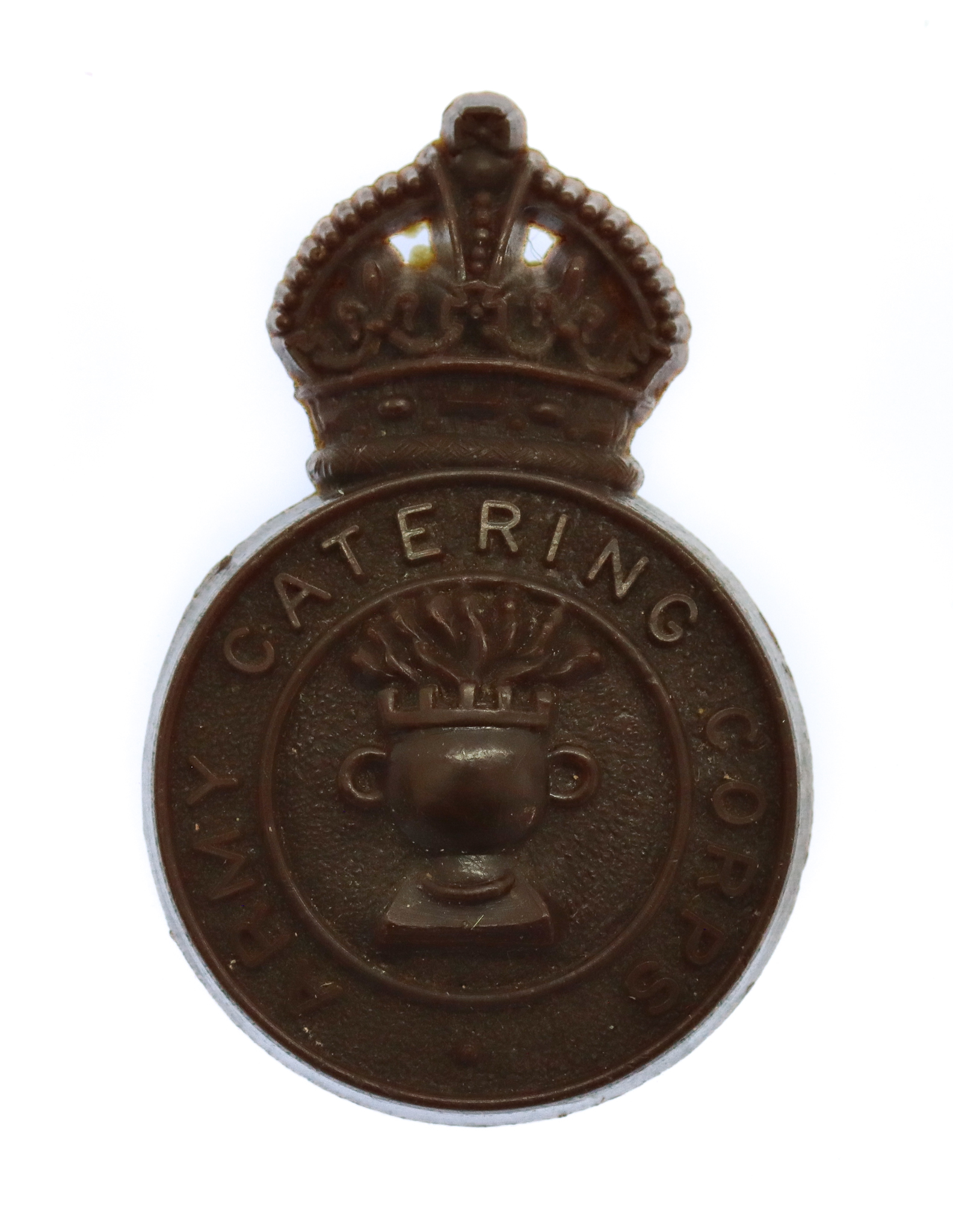Army Catering Corps WW2 Plastic Economy Cap Badge 