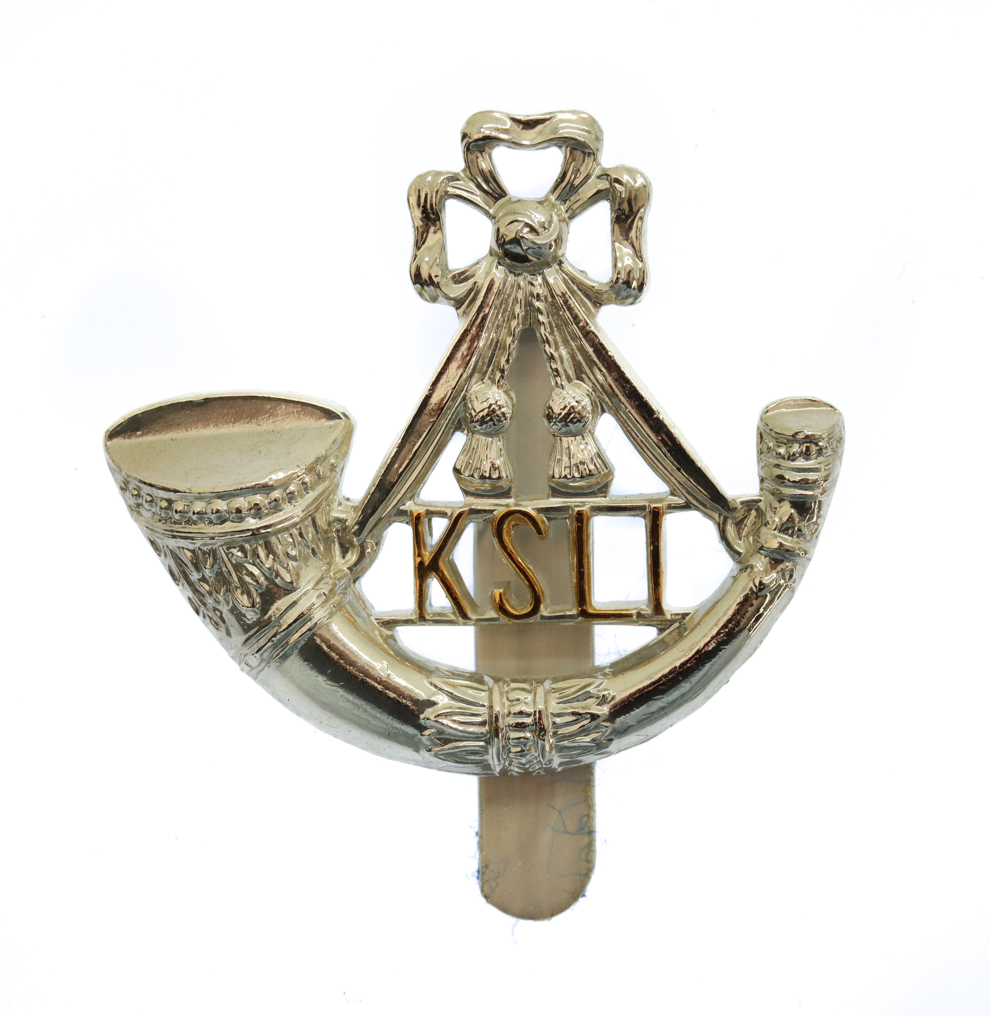 King's Shropshire Light Infantry (K.S.L.I.) Anodised (Staybrite) Beret Badge