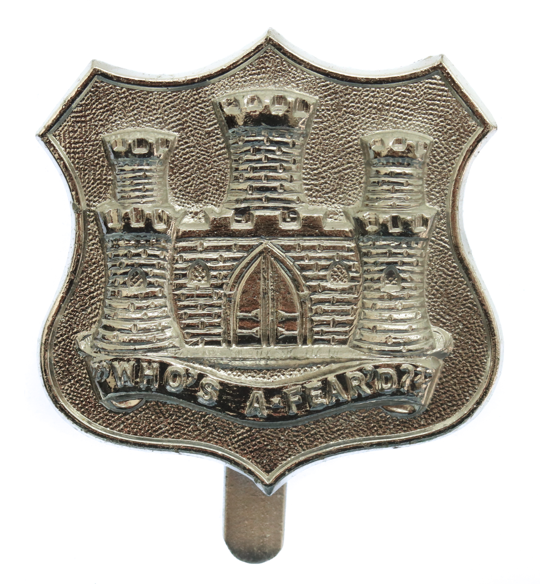 Dorsetshire Territorials Anodised (Staybrite) Cap Badge