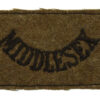 Middlesex Regiment (MIDDLESEX) WW2 Cloth Slip On Shoulder Title