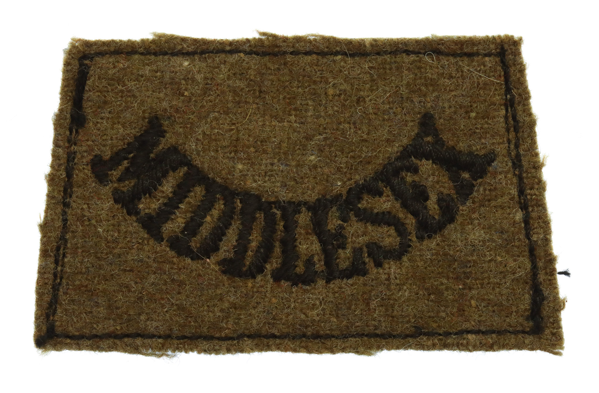 Middlesex Regiment (MIDDLESEX) WW2 Cloth Slip On Shoulder Title
