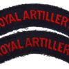 Pair of Royal Artillery (ROYAL ARTILLERY) Cloth Shoulder Titles