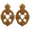 Pair of Royal Electrical & Mechanical Engineers (R.E.M.E.) Collar Badges - King's Crown (1st Pattern)