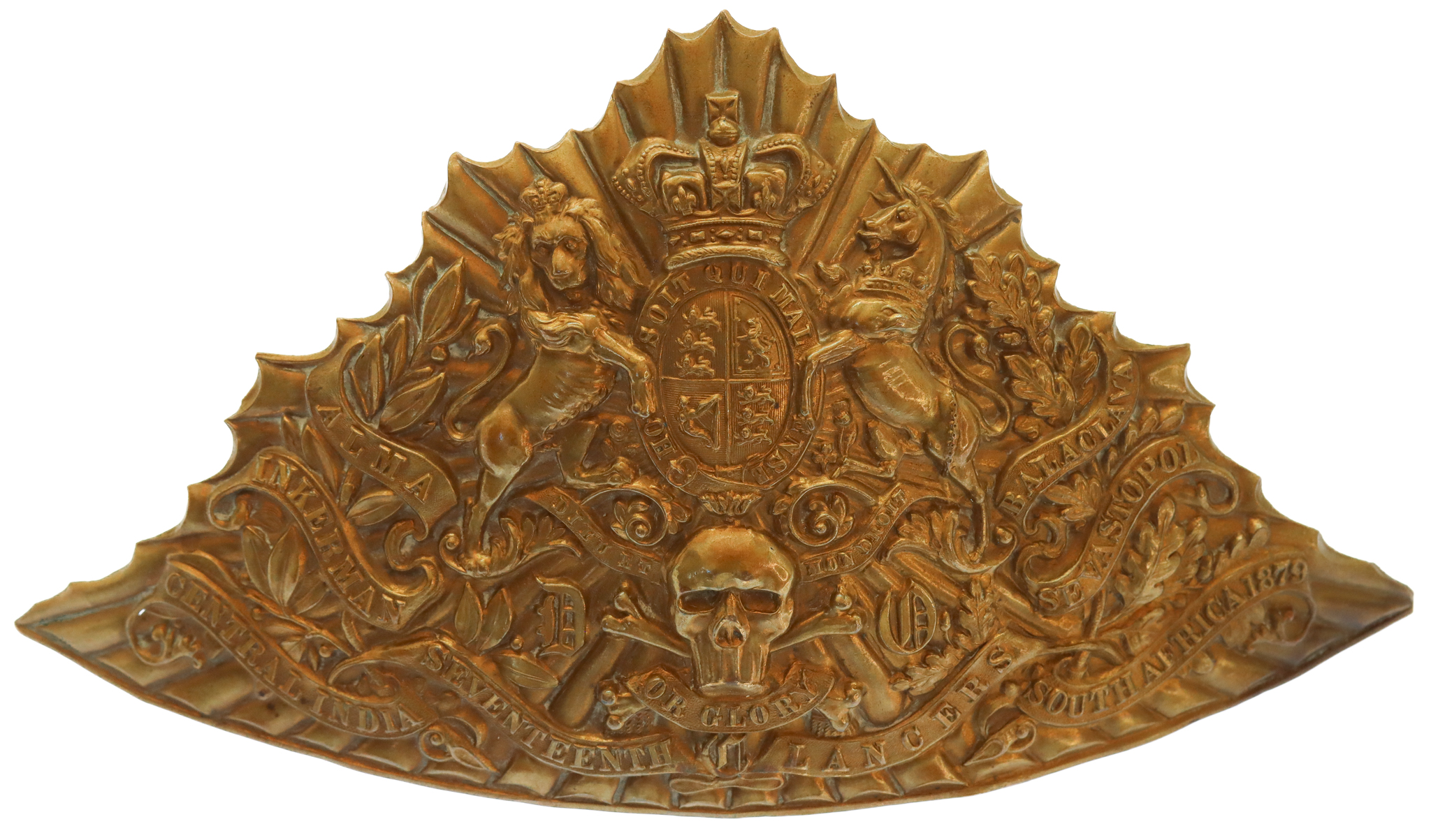 Victorian 17th (Duke of Cambridge's Own) Lancers Czapka Lance Helmet Plate