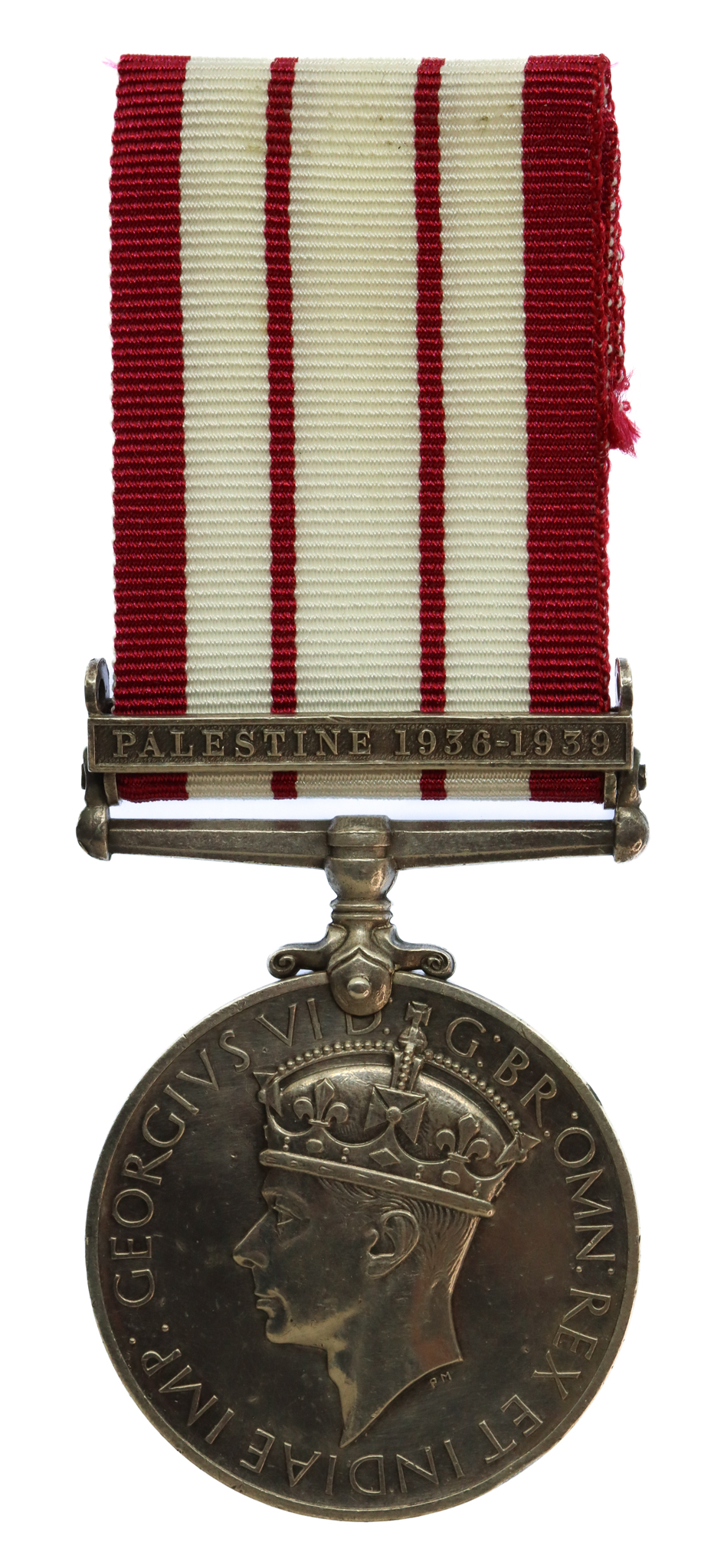 Naval General Service Medal (Clasp - Palestine 1936-39) - W.G. Moore, A.B., Royal Navy