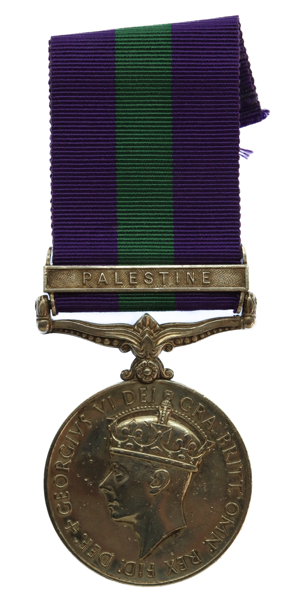 General Service Medal (Clasp - Palestine) - Dvr. G. Oakhill, Royal Army Service Corps