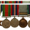 WW2, Un Korea and Campaign Service Medal (Clasp - Borneo) Group of Five - S.Sgt. T. Molloy, 2nd East Anglian Regiment (Formerly Northamptonshire Regt)
