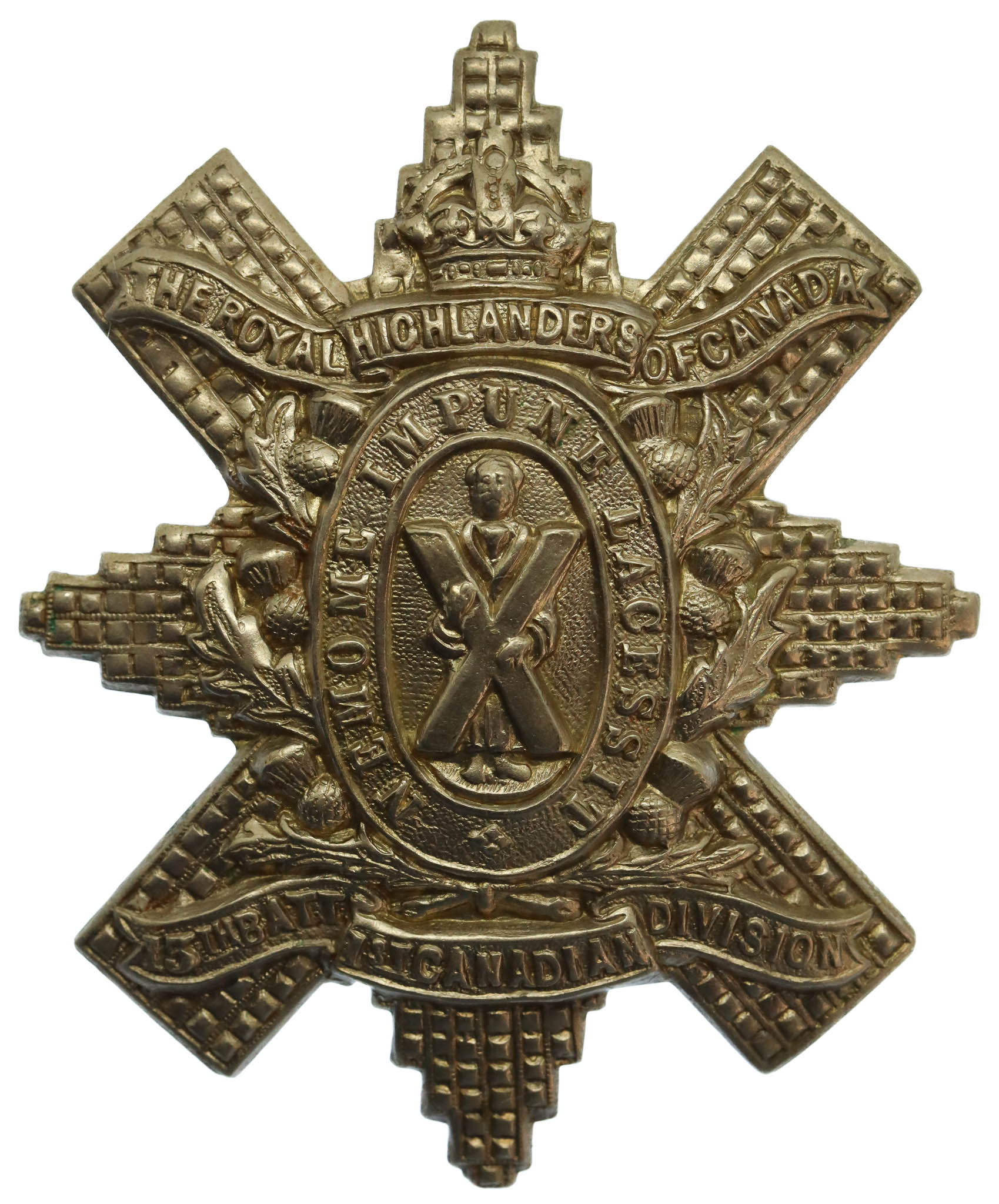 13th Battalion (Royal Highlanders of Canada) WW1 C.E.F. Cap Badge