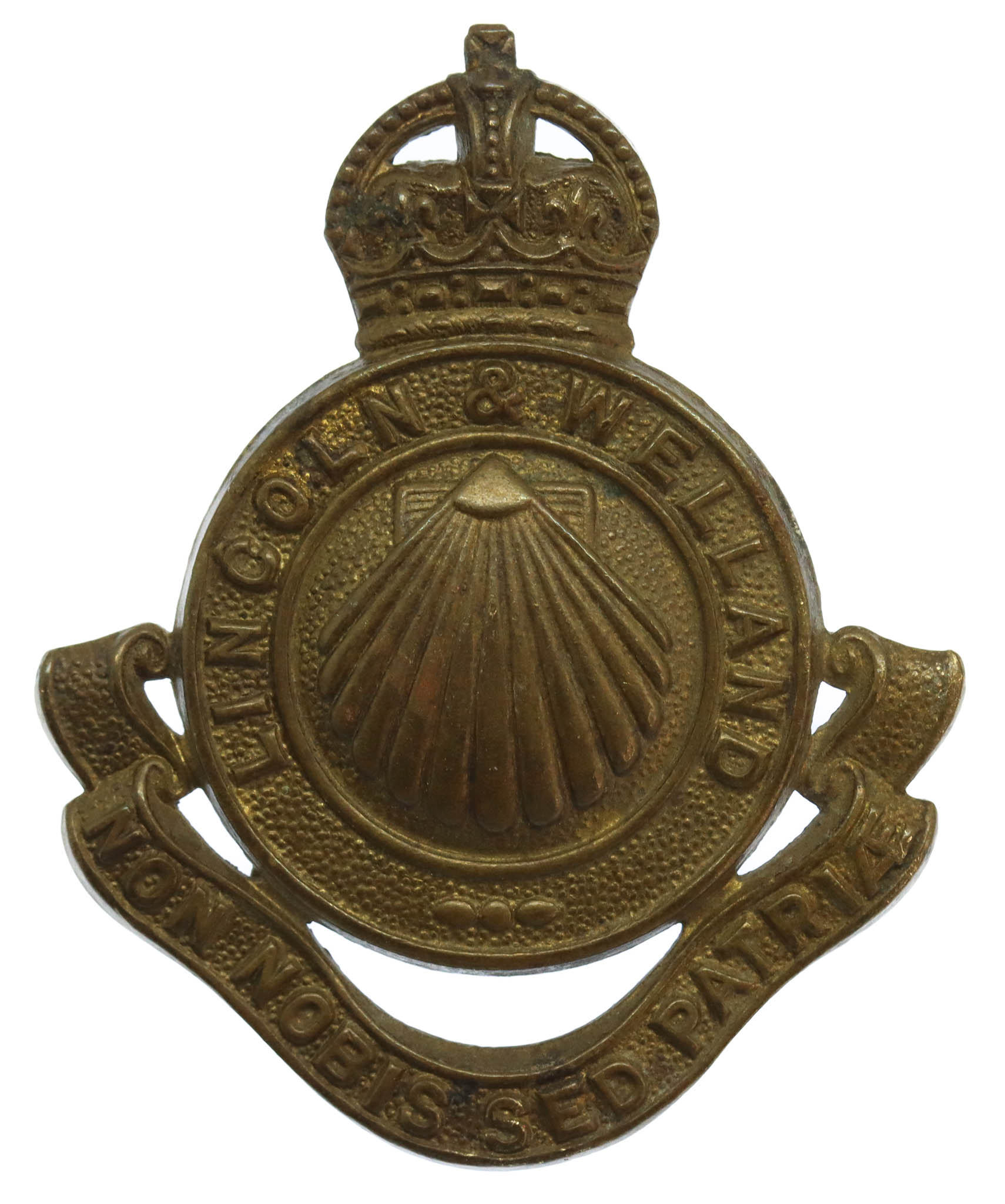 Canadian Lincoln & Welland Regiment Cap Badge - King's Crown