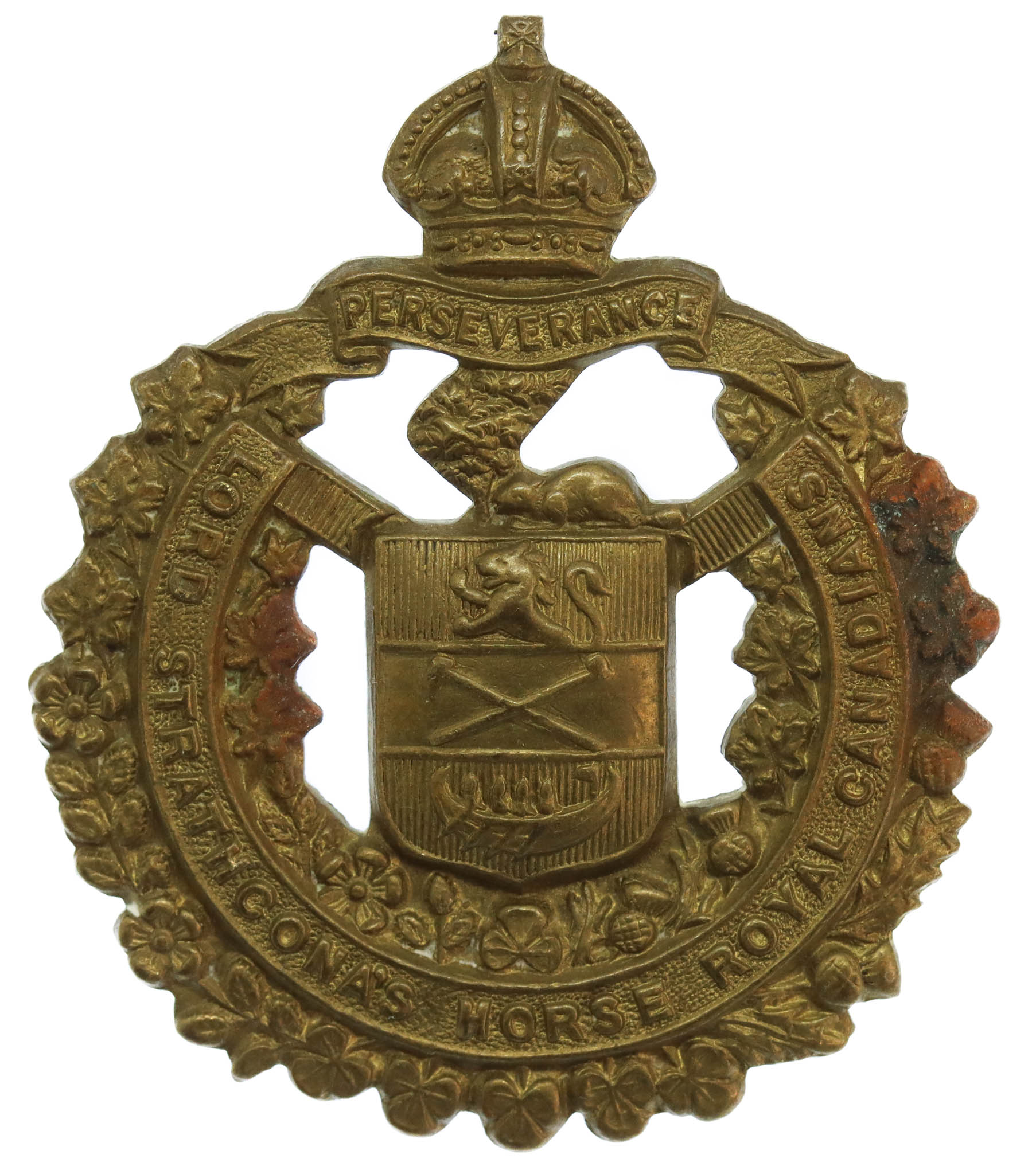 Lord Strathcona's Horse (Royal Canadians) Cap Badge - King's Crown