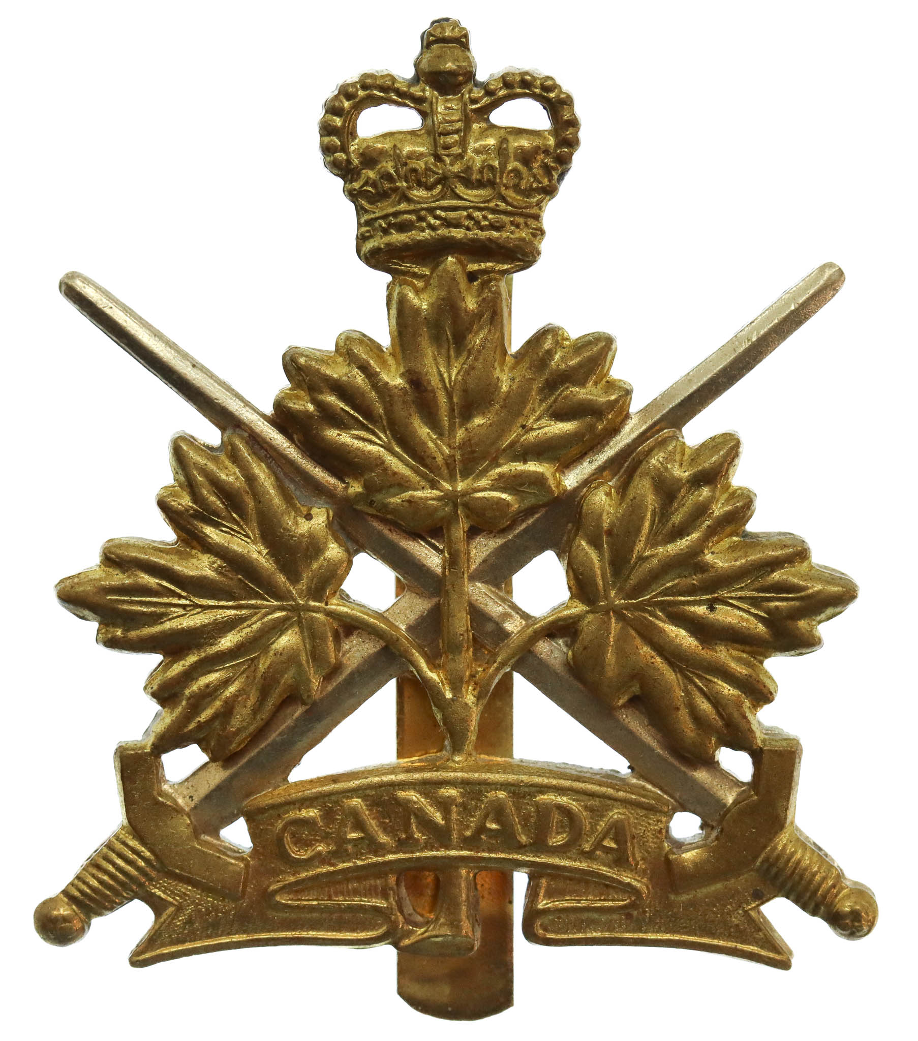 Canadian Army General Service Cap Badge - Queen's Crown