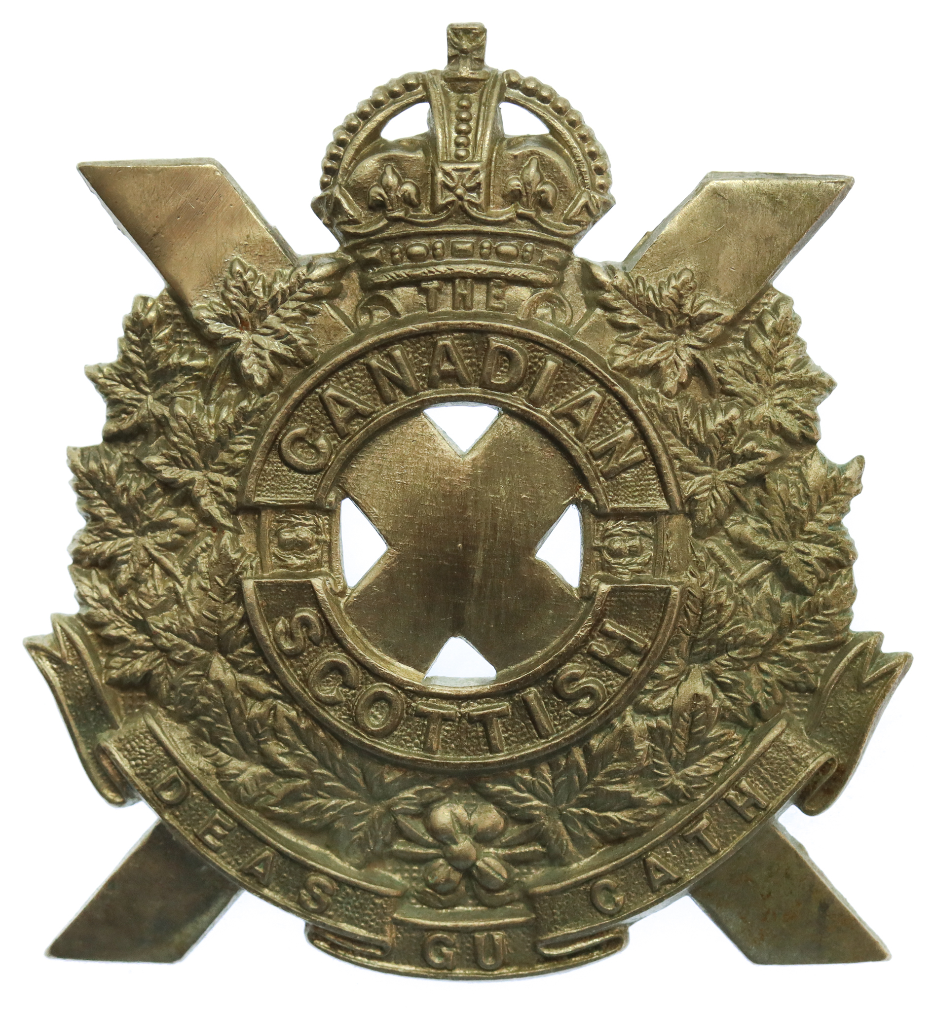 Canadian Scottish Regiment Cap Badge - King's Crown