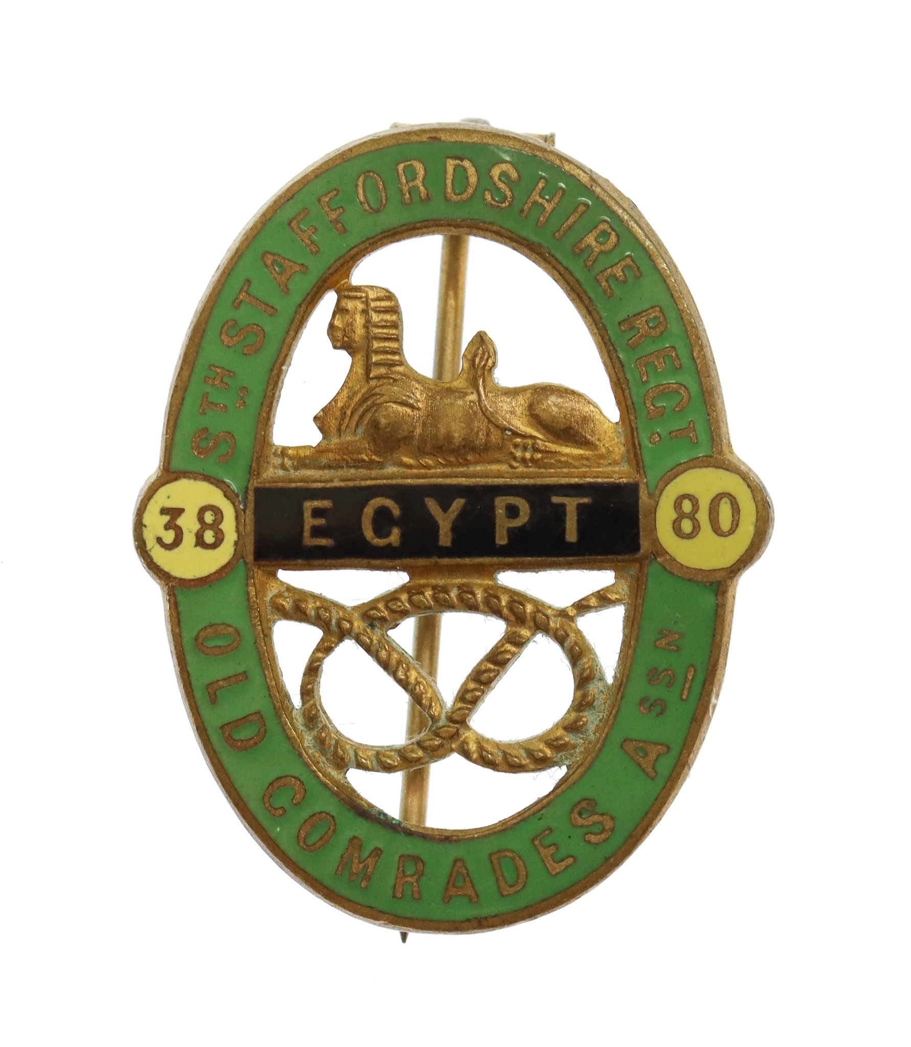 South Staffordshire Regiment Old Comrades Association Enamelled Lapel Badge