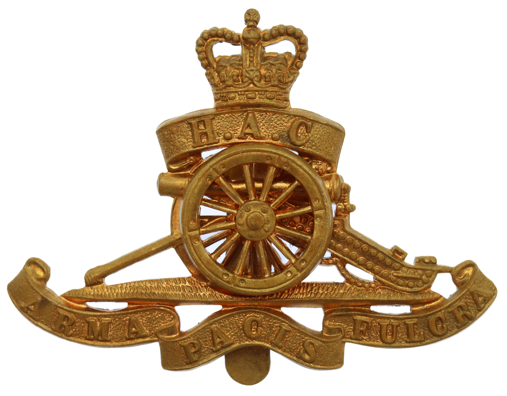Honourable Artillery Company (H.A.C.) Cap Badge -Queen's Crown