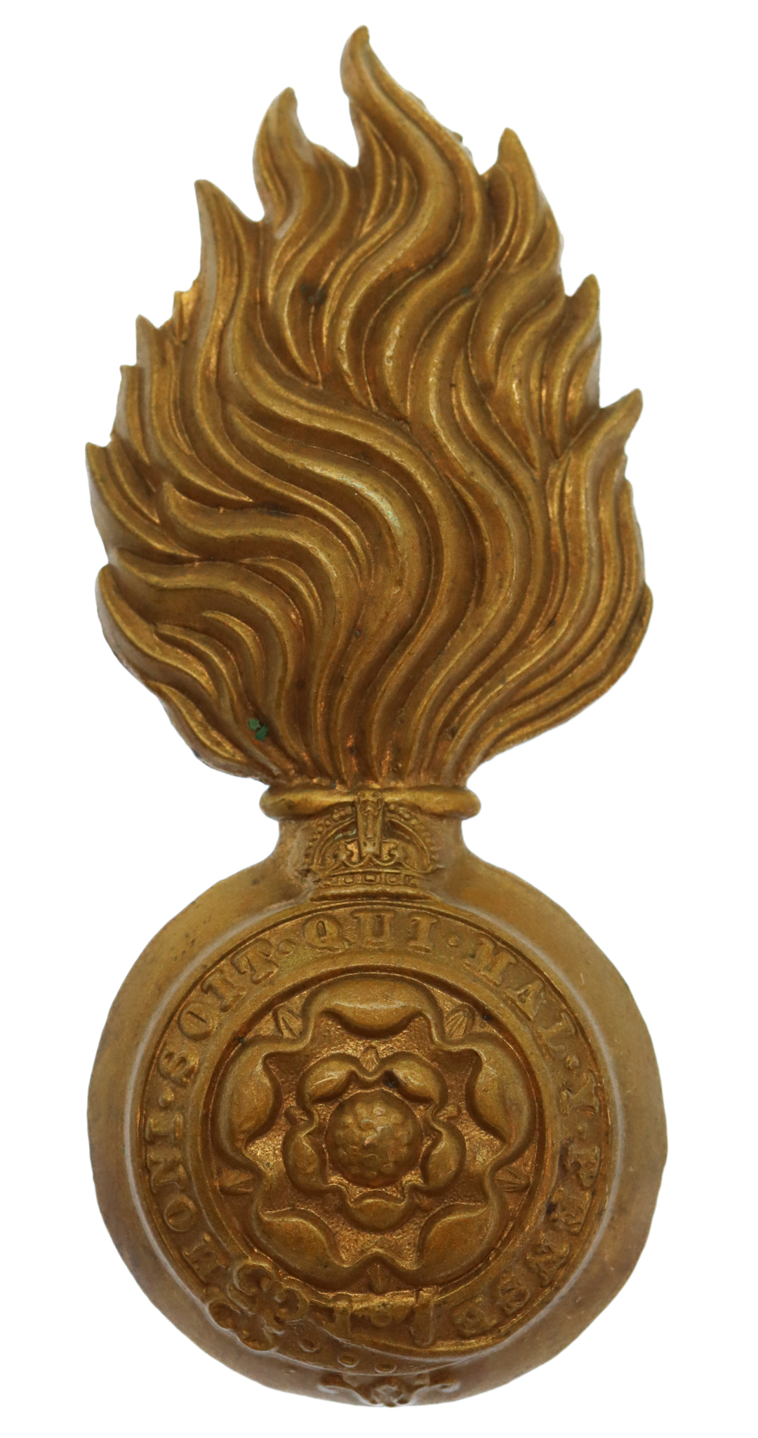 Royal Fusiliers (City of London Regiment) Fur Cap Grenade Badge - King's Crown