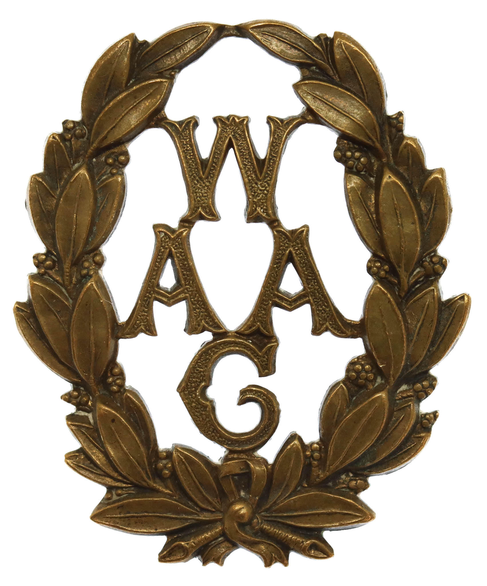 Women's Army Auxiliary Corps (W.A.A.C.) Numbered Cap Badge