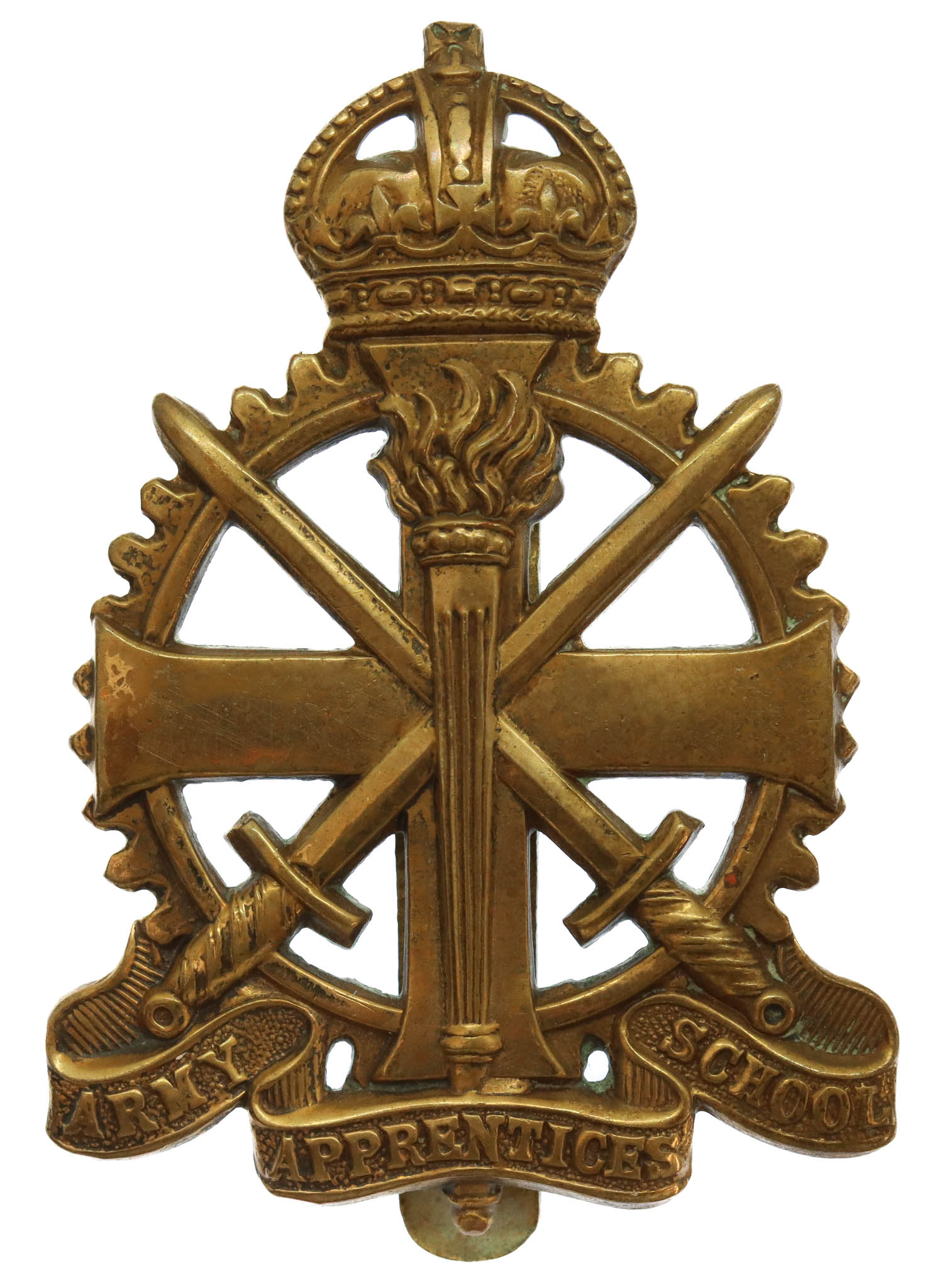 Army Apprentices School Cap Badge - King;s Crown
