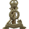 Royal Pioneer Corps (Armoured Units) White Metal Cap Badge 