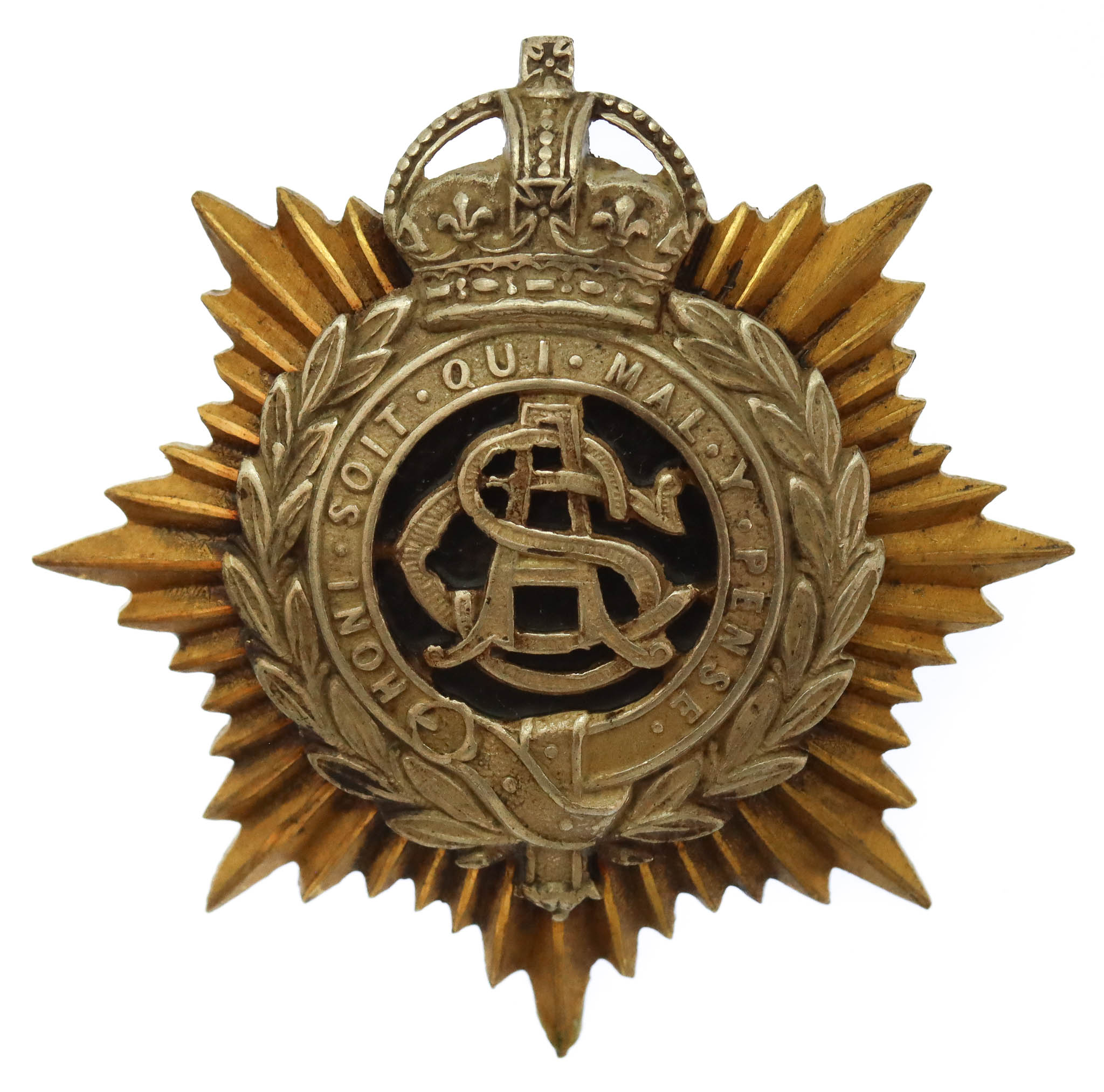 Army Service Corps (A.S.C.) Officer's Cap Badge - King's Crown (c.1901-1911)