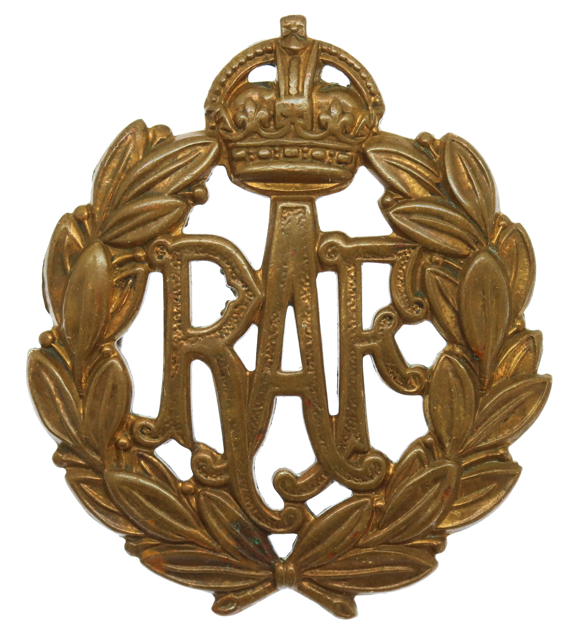 Royal Air Force (R.A.F.) Cap Badge - King's Crown