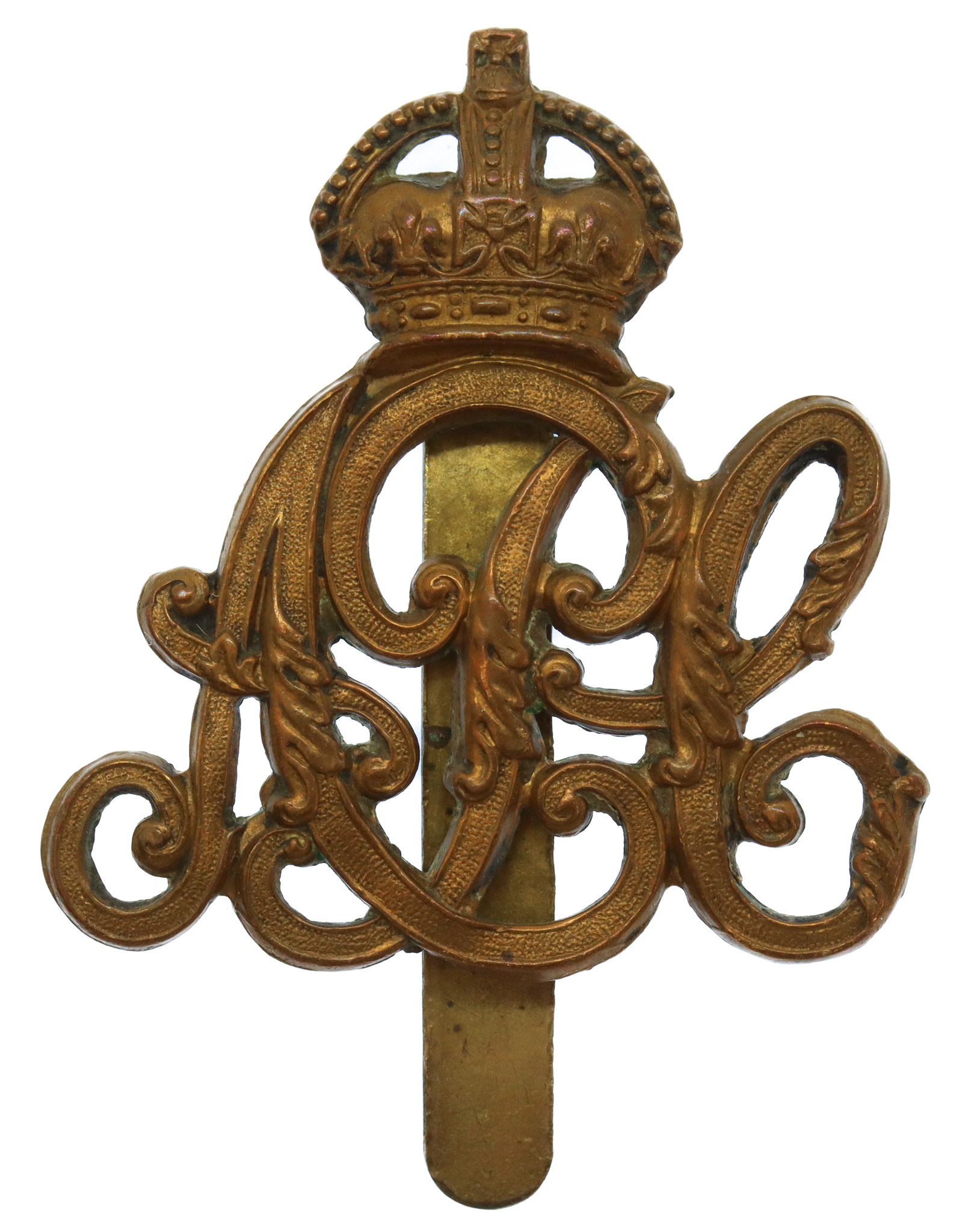 Army Pay Corps (A.P.C.) Cap Badge - King's Crown