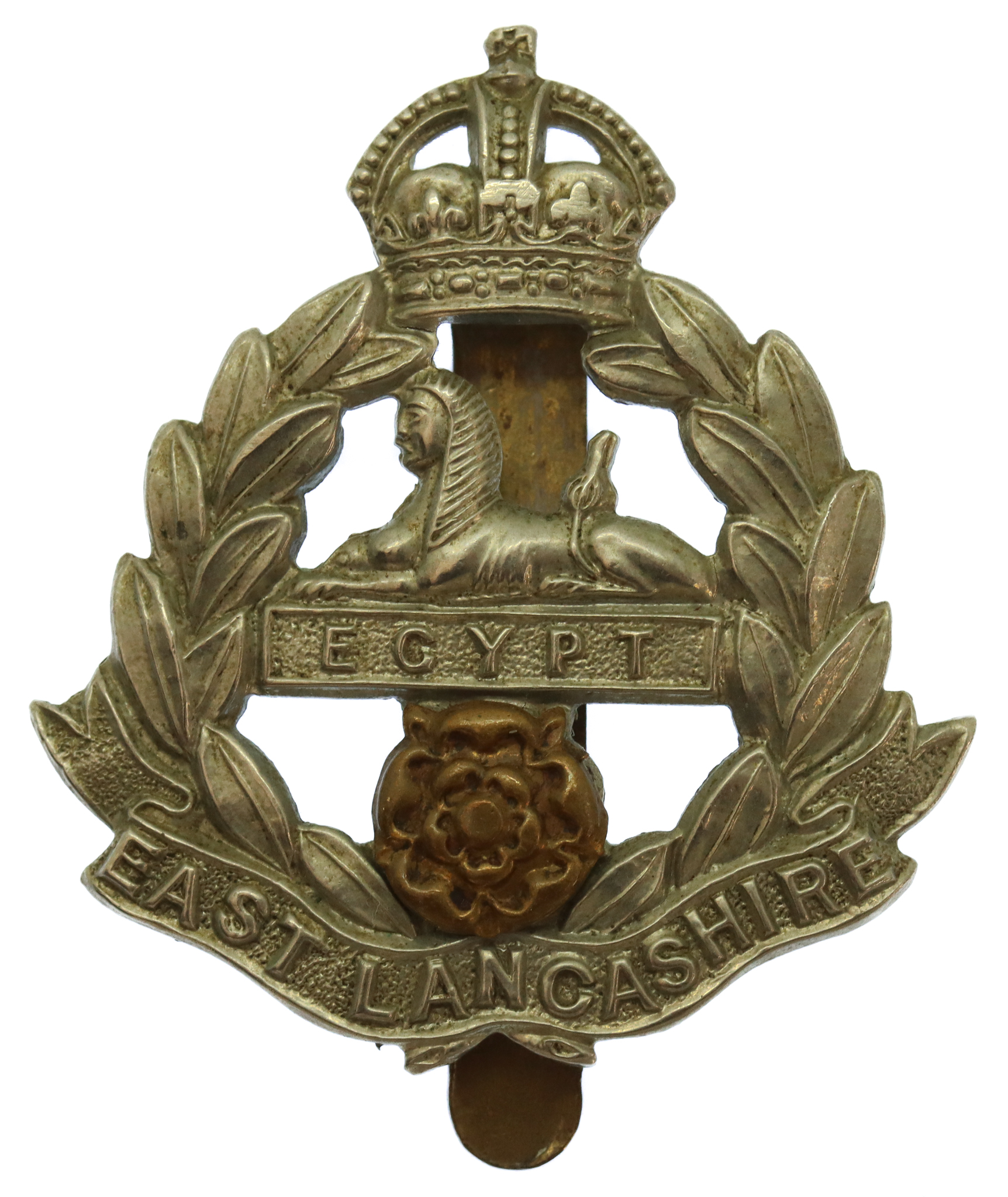 East Lancashire Regiment Cap Badge - King's Crown