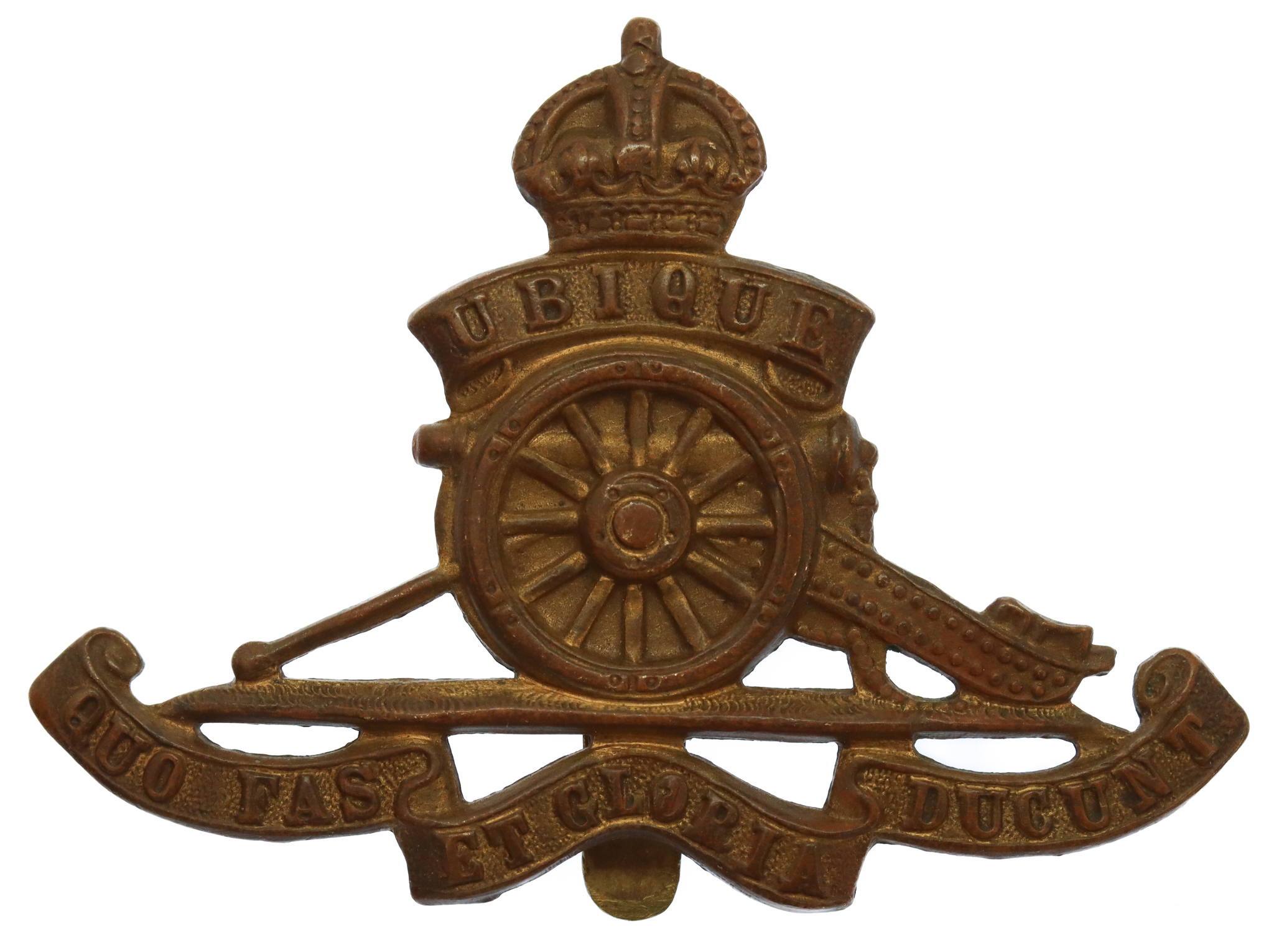 Royal Artillery WW1 Economy Cap Badge 