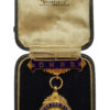 Doncaster and District Mines Rescue Brigade D.M.R.S. 9ct Gold Fob Medal in Box - C.E. Wagstaff