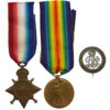 WW1 1914-15 Star, Victory Medal and Silver War Badge - Pte. J.T. Tillotson, 10th Bn. West Yorkshire Regiment