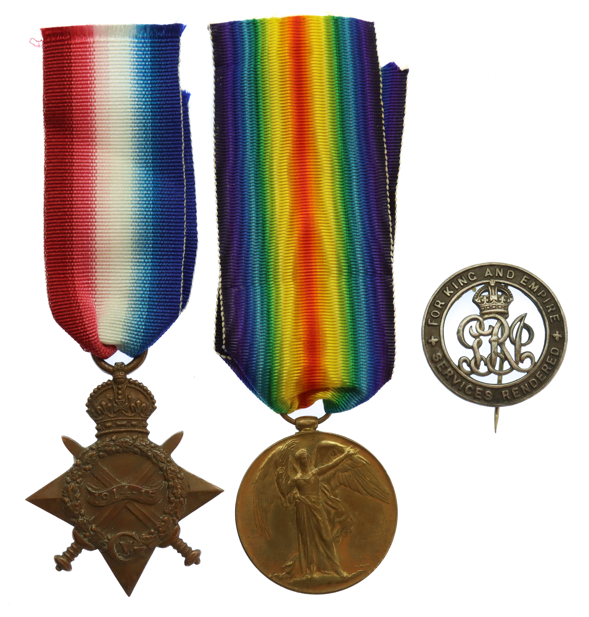 WW1 1914-15 Star, Victory Medal and Silver War Badge - Pte. J.T. Tillotson, 10th Bn. West Yorkshire Regiment