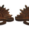 Pair of Australian Commonwealth Military Forces Collar Badges - King's Crown