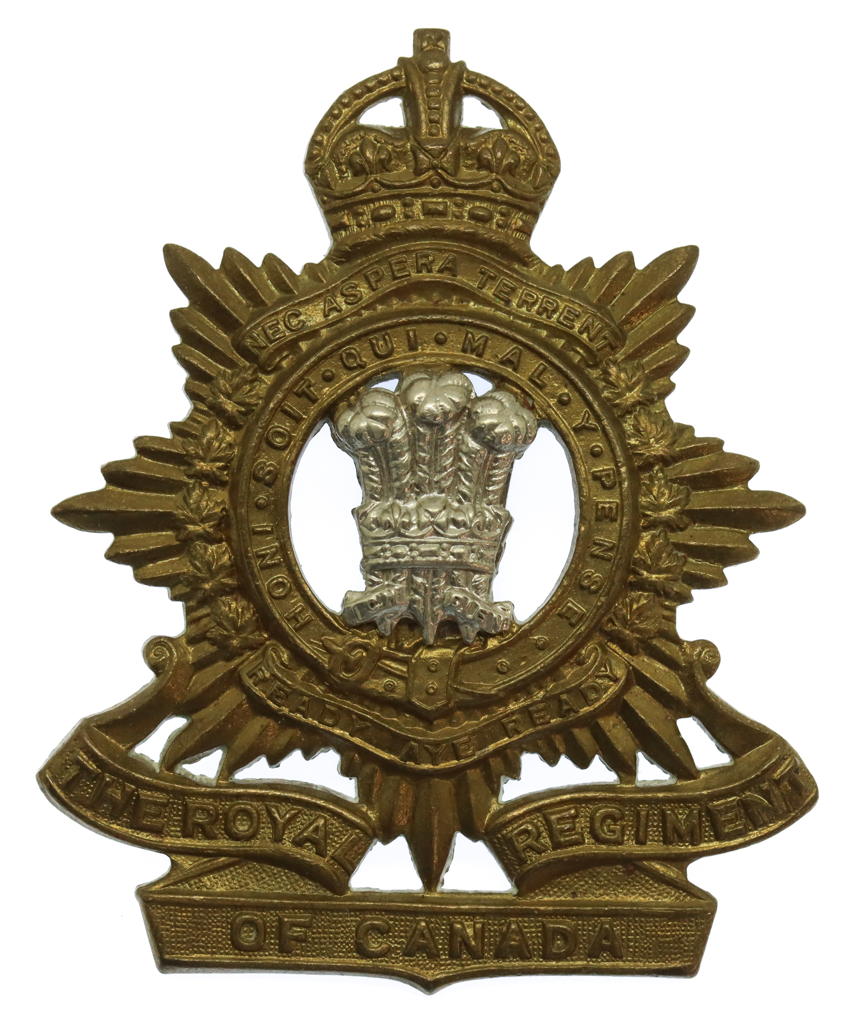 Canadian Royal Regiment of Canada Cap Badge - King's Crown